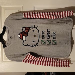 Hello Kitty juniors Santa Shirt